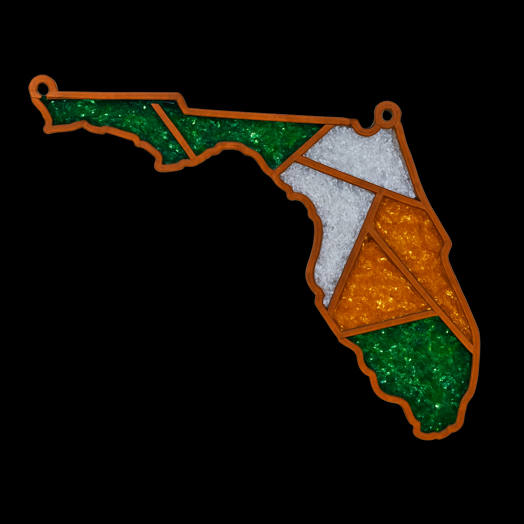 DIY Florida Crushed Glass