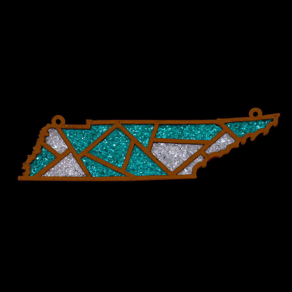 DIY Tennessee Crushed Glass Suncatcher