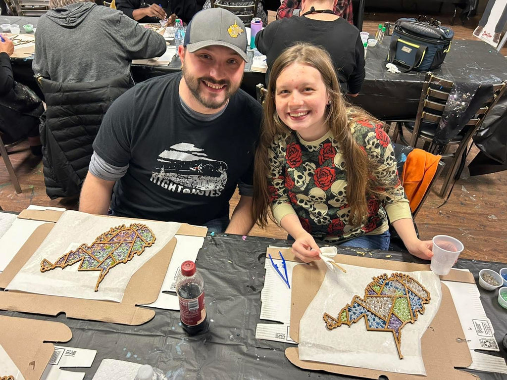 DIY West Virginia Crushed Glass Suncatcher