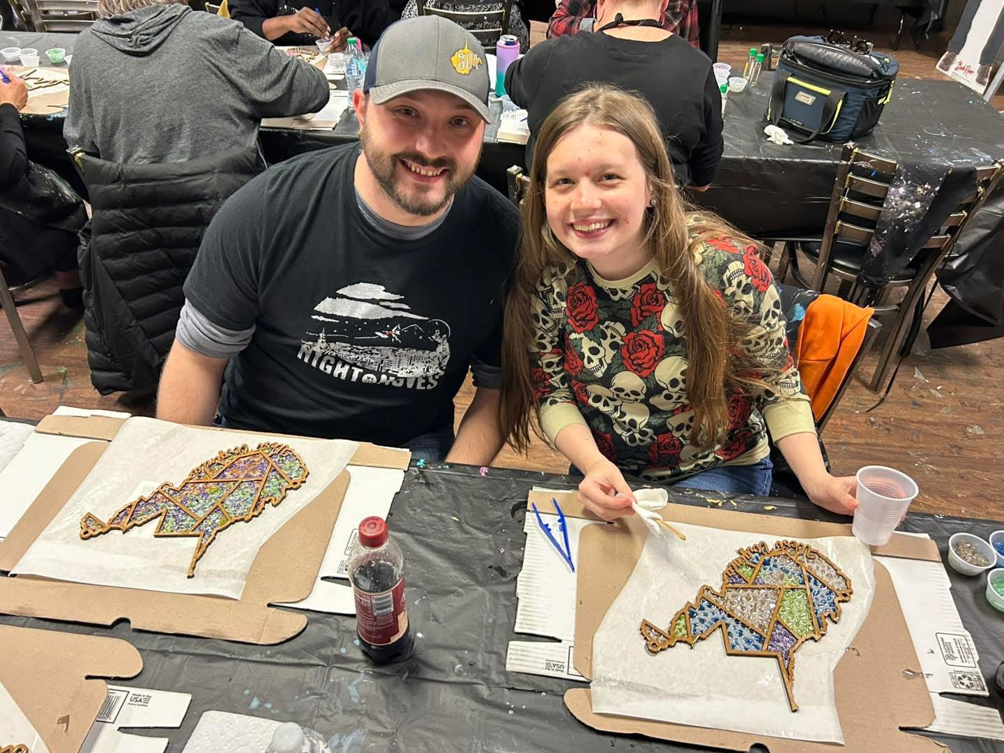 DIY West Virginia Crushed Glass Suncatcher