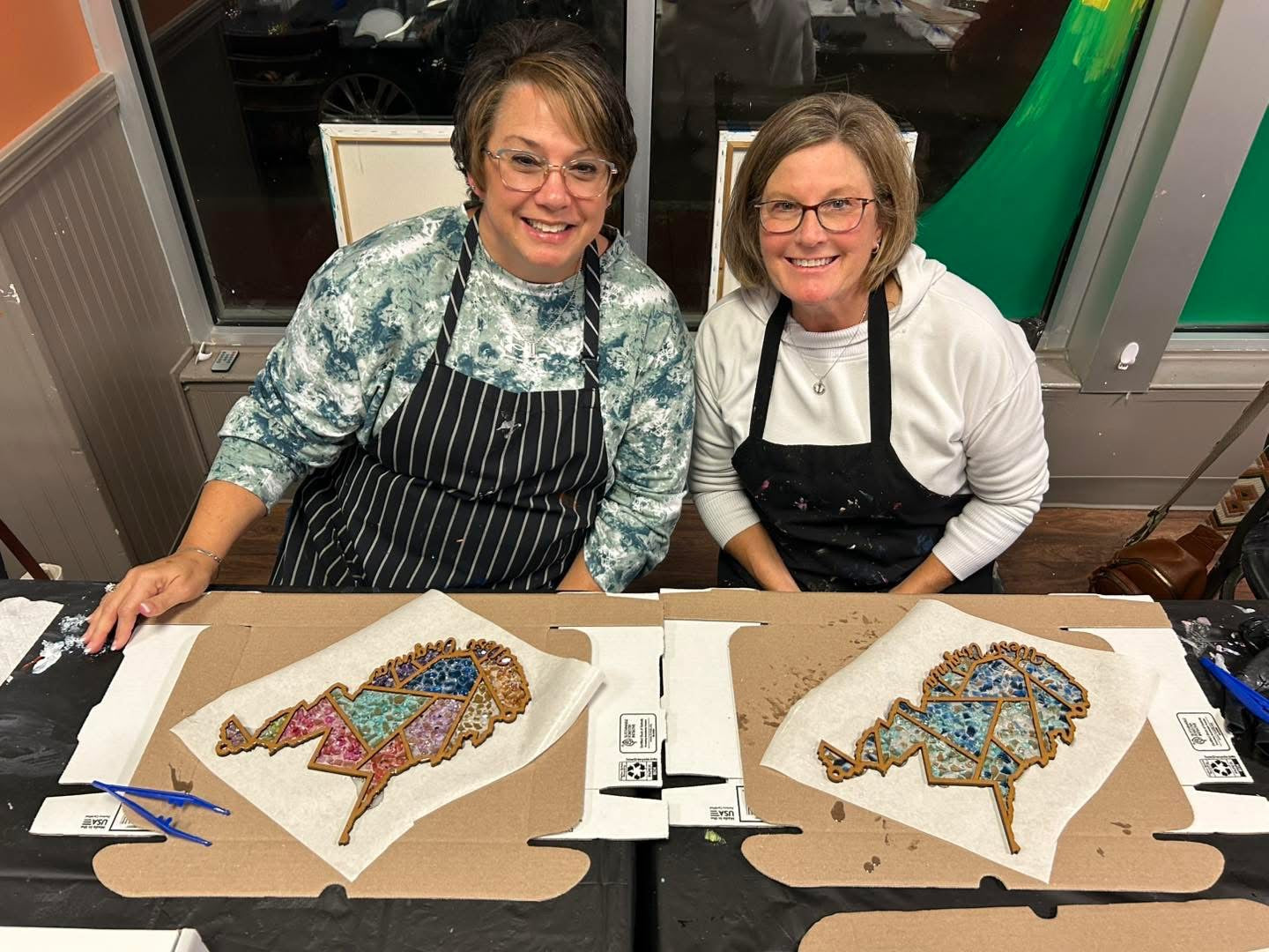 DIY West Virginia Crushed Glass Suncatcher