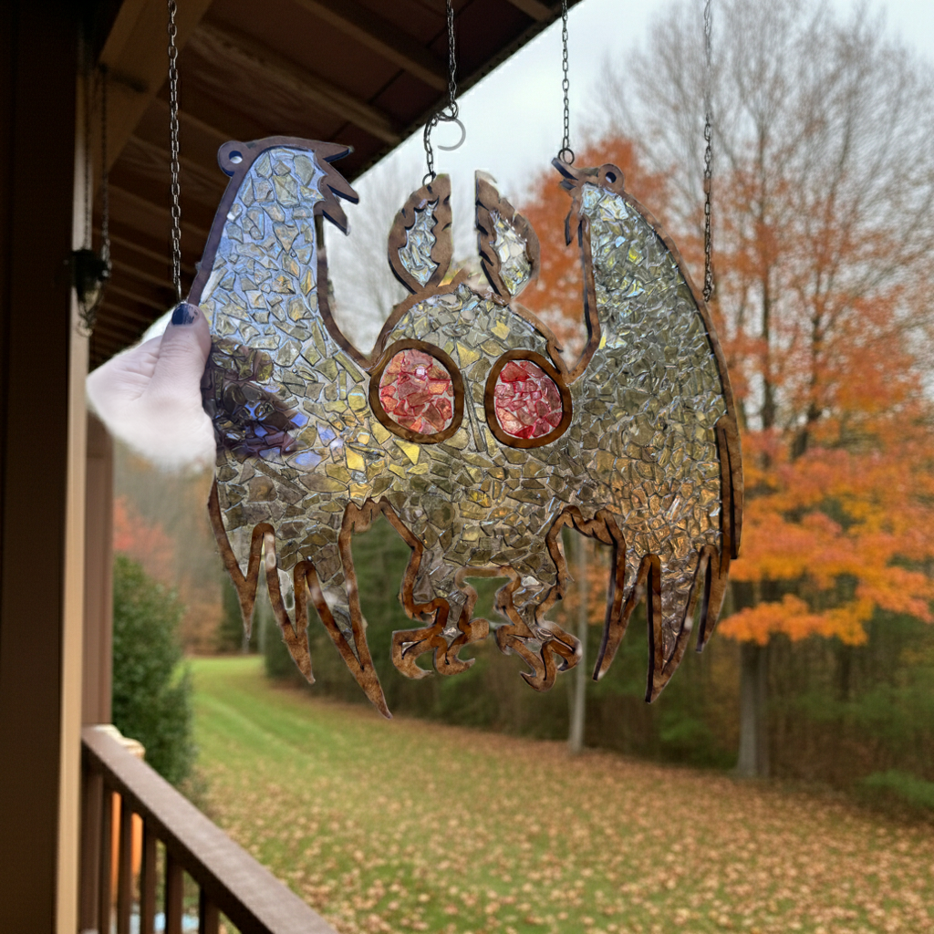 DIY Mothman Crushed Glass