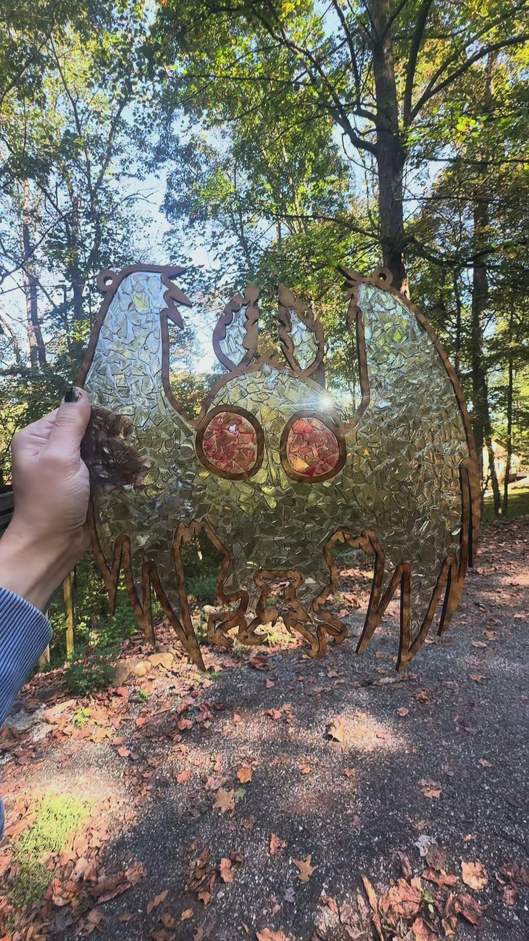 DIY Mothman Crushed Glass